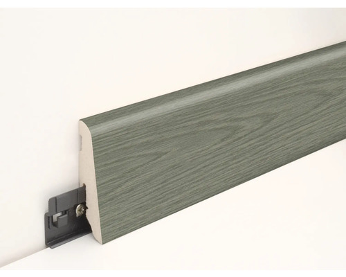 Sockelleiste aus Holz mit Befestigungsclip