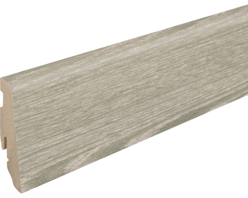 Sockelleiste FU060L1 MDF Melba Eiche grau 19x58x2400mm Sockelleiste mit Holzdekor