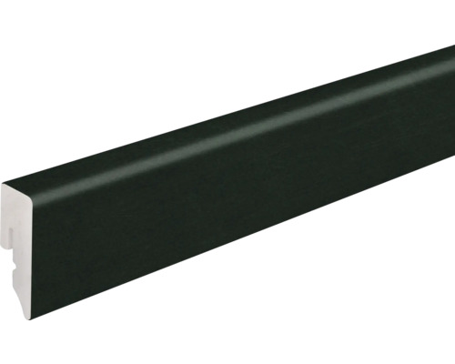 Sockelleiste KU048L1 PVC Cross Cut Black 15x38,5x2400mm Fußleiste aus Holz