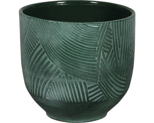 Übertopf Passion of Pottery Almada 20x20x18 cm Steinzeug grün