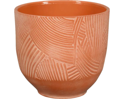 Übertopf Passion of Pottery Almada 20x20x18 cm Steinzeug orange