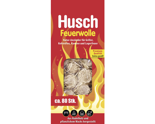 Feuerwolle Husch ca. 80 Stk. Feuerwolle Husch ca. 80 Stk.