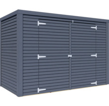 Geräteschuppen aus Holz mit Doppeltür und Beschlägen
