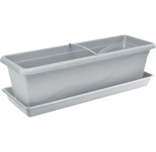 Blumenkasten Lafiora Extra Flor Kunststoff 60x20,5x17 cm grau-thumb-0 Blumenkasten Lafiora Extra Flor Kunststoff 60x20,5x17 cm grau-thumb-0