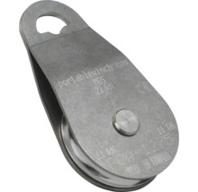 Seilrolle aus Metall für Seilwinden mit einer maximalen Bruchlast von 22 Kilonewton.