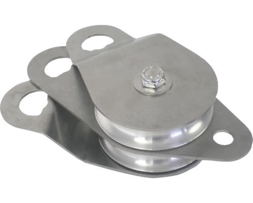 Doppelte Umlenkrolle aus Metall