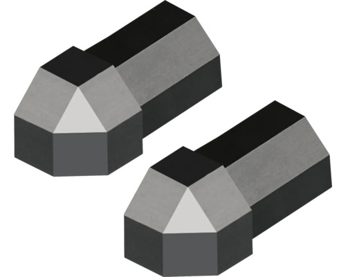 Außenecke Dural Duraplus Diamond DPDACM 1111-Y 11 mm schwarz matt 2 Stück