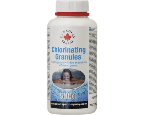 Chlorgranulat in einer 500 Gramm Dose für Spas