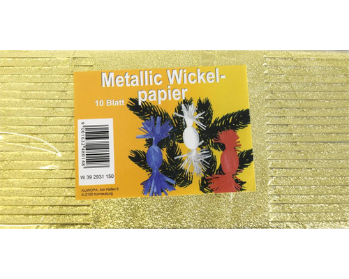 Geschenkpapier Wickelpapier gold