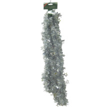 Weihnachtsdeko Girlande Sterne/Engel silber 270 cm-thumb-0 Weihnachtsdeko Girlande Sterne/Engel silber 270 cm-thumb-0