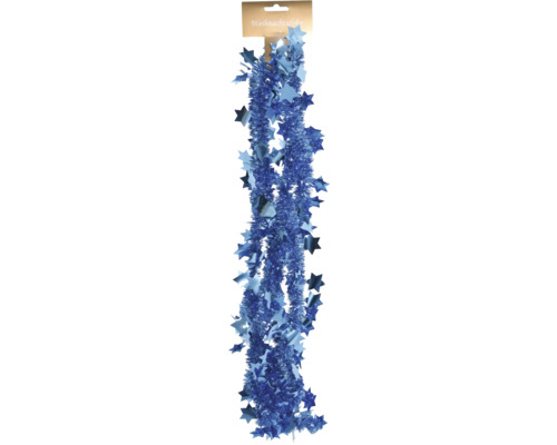 Christbaumschmuck Girlande Sternchen 125 cm blau