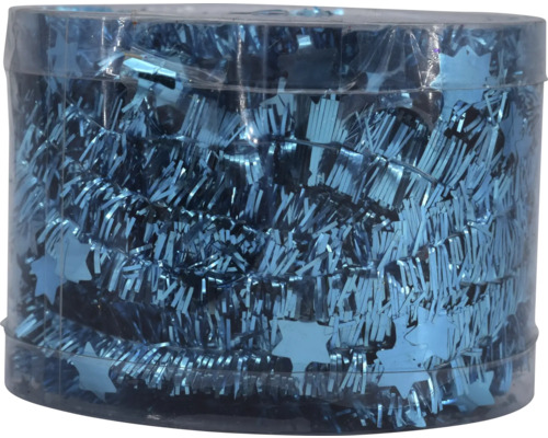 Lametta Girlande mit Sternen in transparenter Verpackung