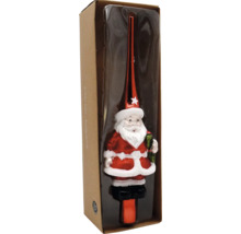 Weihnachtsbaumspitze Weihnachtsmann in brauner Verpackung