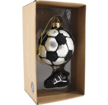 Weihnachtsbaumschmuck Fußball und Fußballschuh im Karton