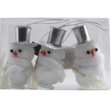 Weihnachsdeko Hänger Schneemann mit Hut weiß 3 Stück-thumb-0 Weihnachsdeko Hänger Schneemann mit Hut weiß 3 Stück-thumb-0