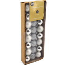 Verpackung mit 24 Christbaumkugeln, circa zwei Zentimeter groß