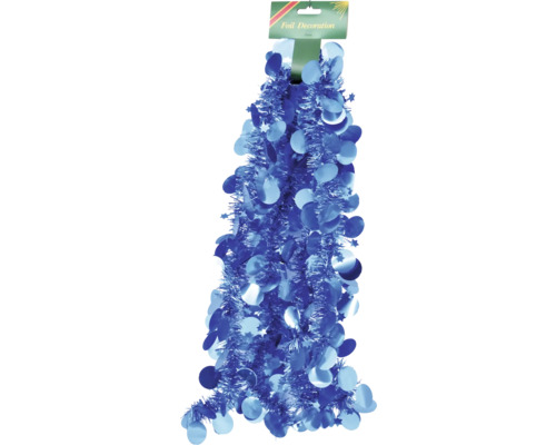 Christbaumschmuck Girlande Punkte 200 cm hellblau