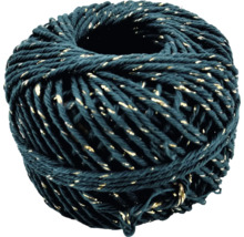 Dekorgarnkugel mit Goldfaden