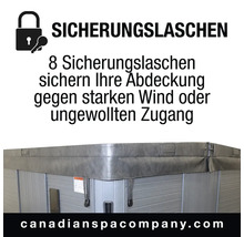 Whirlpoolabdeckung Canadian Spa 203x203 cm grau-thumb-5