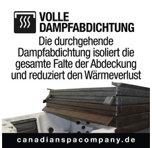 Whirlpoolabdeckung Canadian Spa 203x203 cm grau-thumb-4