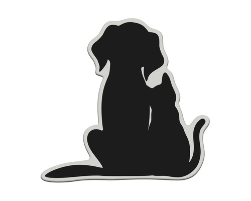 Ministicker 3D Katze und Hund 1-tlg. Ministicker 3D Katze und Hund 1-tlg.
