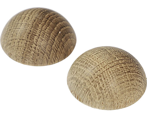 Zwei Möbelknöpfe aus Holz