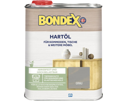 BONDEX Holzöl Hartöl grau 0,75 l