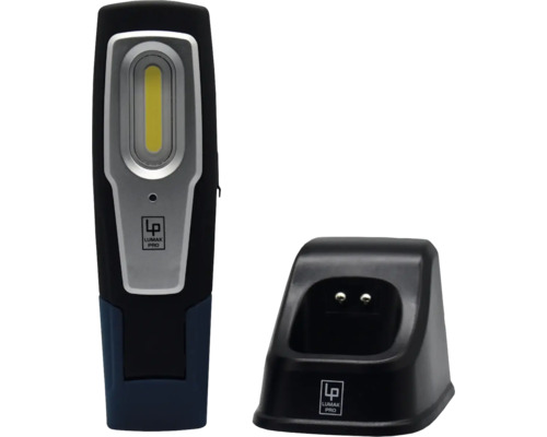 LUMAK PRO LED Akku Arbeitslampe 250+600 lm Ladestation USB-C LD4,5-1,8h 65 K IP54 IK07