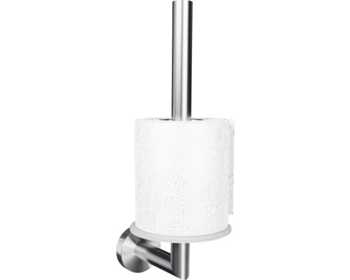 Toilettenpapierhalter aus Metall mit Toilettenpapierrolle