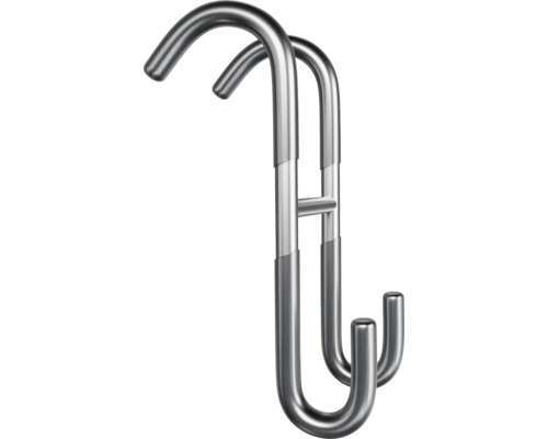 Zwei silberfarbene Türhänger aus Metall