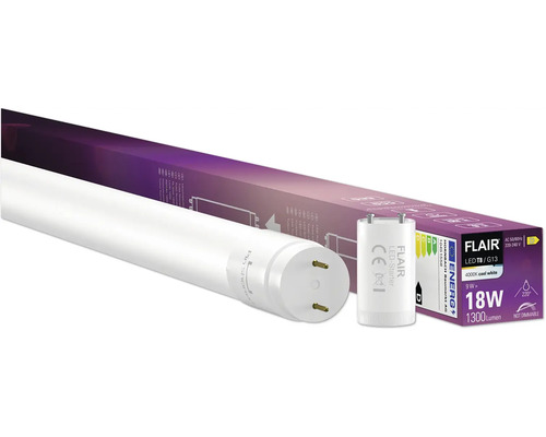 Flair LED Röhre T8 G13 mit LED Starter und Verpackung