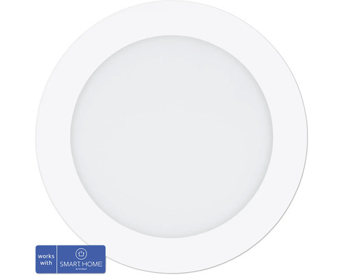 LED Einbauleuchte EGLO crosslink.z Crosslink-Z LED 10,5 W 1520 lm 2700 K 1 -flammig Ø 165 mm weiß IP 44, 1 Stück - Kompatibel mit SMART HOME by hornbach Runde LED-Einbauleuchte