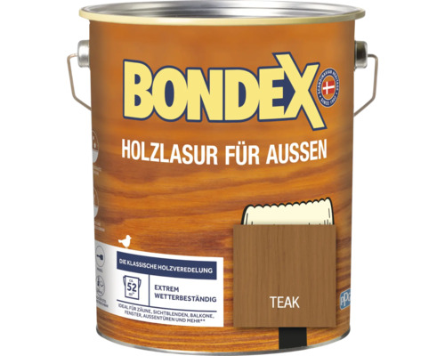 Holzschutz-Lasur Bondex teak 4 l