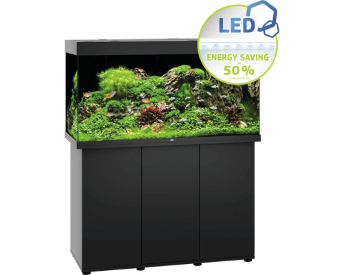 Komplettes Aquarium mit Unterschrank und LED-Beleuchtung