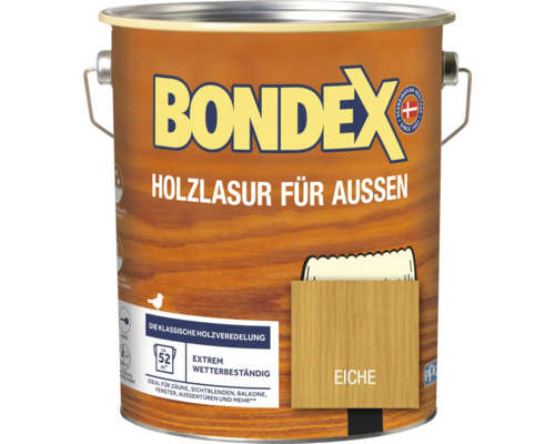 Holzschutz-Lasur Bondex eiche 4 l