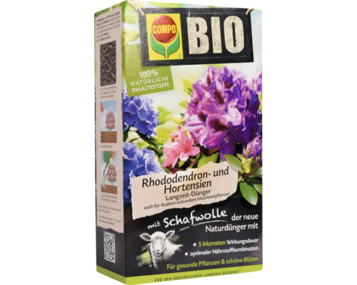 Rhododendron Langzeit-Dünger Compo Bio mit Schafwolle 2 kg