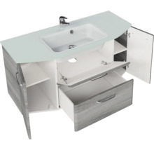 Waschtisch mit offenem Schrank und Schublade