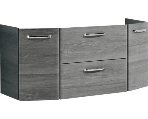 Waschtischunterschrank mit zwei Schubladen und Griffen