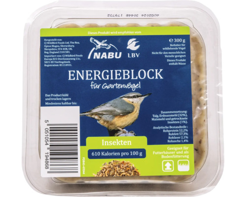 Wildvogelfutter Nabu Energieblock mit Insekten