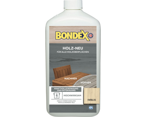 Reiniger & Entgrauer Holz Neu farblos Bondex 1 l