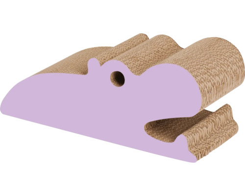 Kratzbrett Catit Zoo Scratcher, Hippo, geriffeltes Kratzbrett in Tierform ca. 44 x 18 x 18 cm rosa, braun Pappe Kratzbrett Catit Zoo Scratcher, Hippo, geriffeltes Kratzbrett in Tierform ca. 44 x 18 x 18 cm rosa, braun Pappe