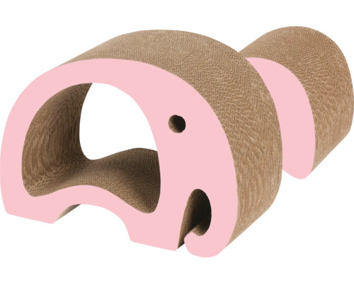 Kratzbrett Catit Zoo Scratcher, Elefant, 2-in-1, geriffeltes Kratzbrett in Tierform ca. 45 x 22 x 32 cm Rosa, braun Pappe Kratzbrett Catit Zoo Scratcher, Elefant, 2-in-1, geriffeltes Kratzbrett in Tierform ca. 45 x 22 x 32 cm Rosa, braun Pappe