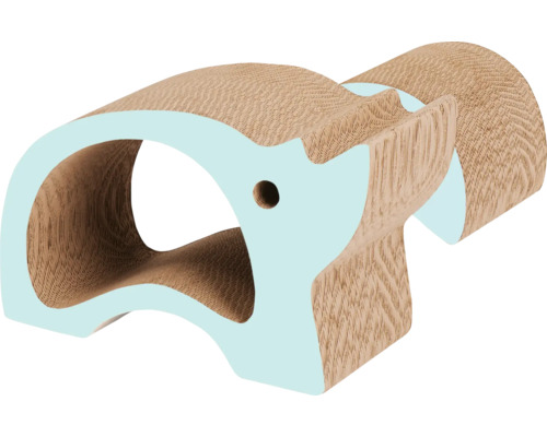 Kratzbrett Catit Zoo Scratcher, Nashorn, 2-in-1, geriffeltes Kratzbrett in Tierform ca. 46 x 22 x 29 cm mint, braun Pappe Kratzbrett Catit Zoo Scratcher, Nashorn, 2-in-1, geriffeltes Kratzbrett in Tierform ca. 46 x 22 x 29 cm mint, braun Pappe