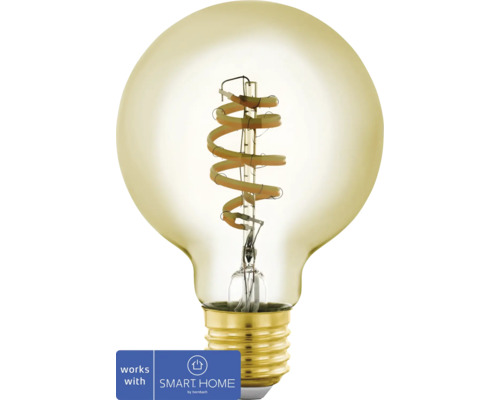 LED-Lampe G80 E27 / 4,9 W ( 30 W ) amber 360 lm 2200 6500 K einstellbares weiß - Kompatibel mit SMART HOME by hornbach LED-Lampe G80 E27 / 4,9 W ( 30 W ) amber 360 lm 2200 6500 K einstellbares weiß - Kompatibel mit SMART HOME by hornbach