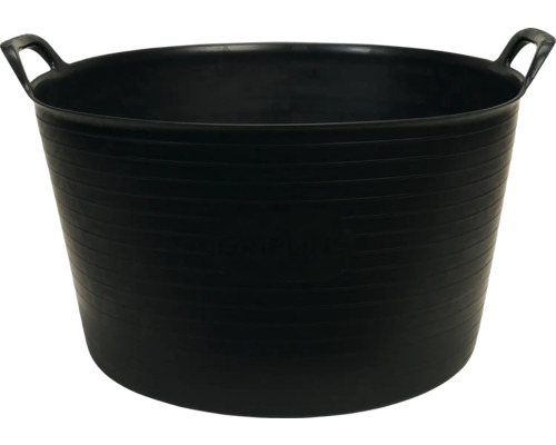 Gartenkorb 56 L Gripline Kunststoff schwarz