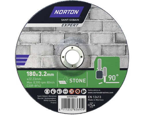 Norton Expert Trennscheibe für Stein, 180x3.2 Millimeter
