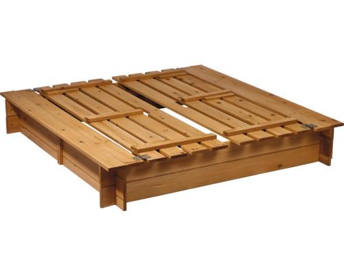 Sandkasten aus Holz mit Deckel