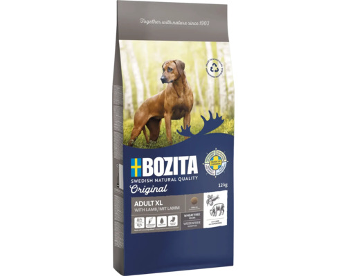 Hundefutter trocken BOZITA Original Adult XL 12 kg , Huhn, weizenfrei, mit getrockneten Heidel- und Preisbeeren, Hagebutte Hundefutter trocken BOZITA Original Adult XL 12 kg , Huhn, weizenfrei, mit getrockneten Heidel- und Preisbeeren, Hagebutte