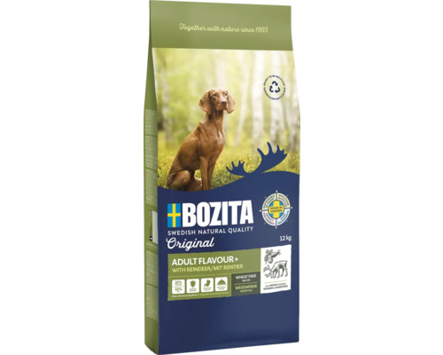 Hundefutter trocken BOZITA Original Adult Flavour Plus 12 kg , Retier und Huhn, weizenfrei, mit getrockneten Heidel- und Preisbeeren, Hagebutte Hundefutter trocken BOZITA Original Adult Flavour Plus 12 kg , Retier und Huhn, weizenfrei, mit getrockneten Heidel- und Preisbeeren, Hagebutte