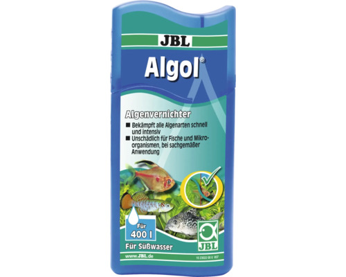 Algenmittel JBL Algol Algenvernichter 100 ml ausreichen für bis zu 400l in Süßwasseraquarien